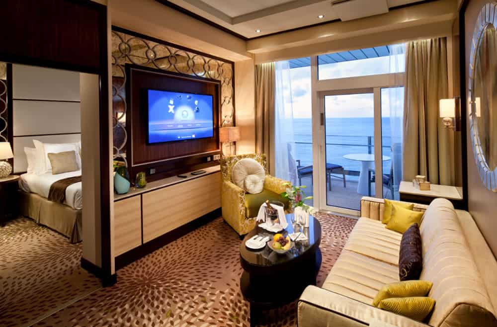 cabine suíte no celebrity reflection